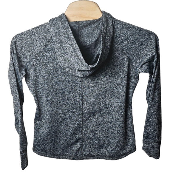 NFL Authentic Denver Broncos Women's Full Zip Jacket Gray Mock Neck Hooded Large - Picture 3 of 15